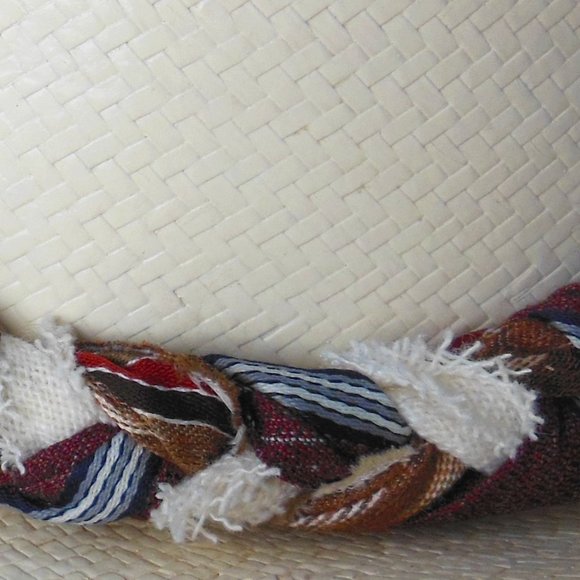 WESTERN STIFF Straw-hat Hatband, unique, bold, handmade braided hatband USA - Picture 2 of 4